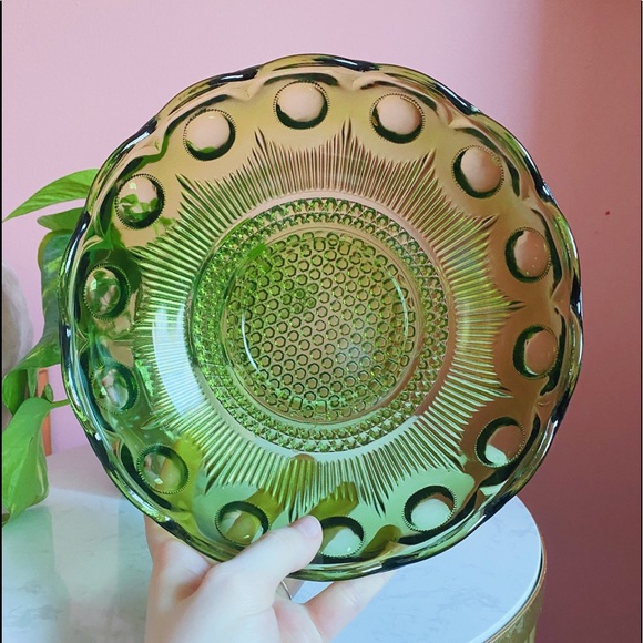 Mid-mod depression glass bowl - Picture 1 of 4